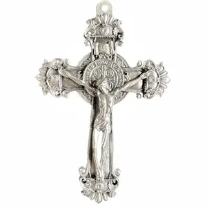 Saint Benedict Metal crucifix For Wall