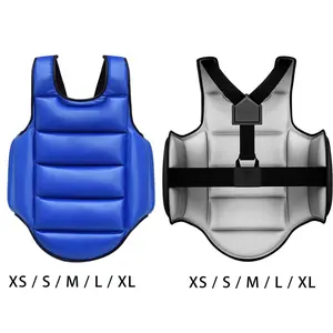 Taekwondo Protector Vest Kickboxing Rib  Armour Mma Karate Chest Guard
