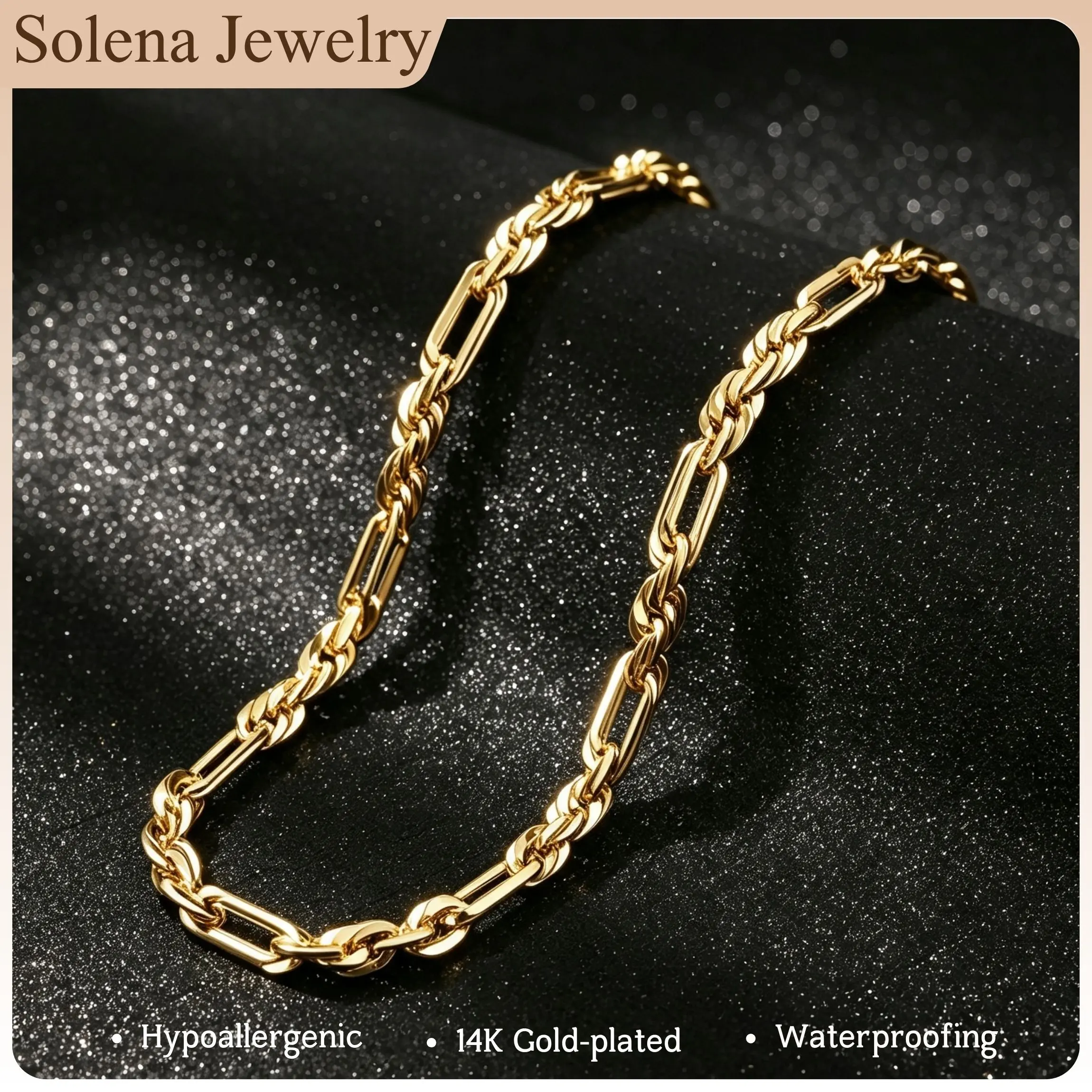 14K Gold-Plated Milano Rope Chain Necklace for Men, 5mm Wide Trendy Gold Plated Chain with Multi-Angle Reflective Shine, Stylish Cuban Link Inspired Jewelry, Affordable Luxury Gift for Him & Fashion Lovers
