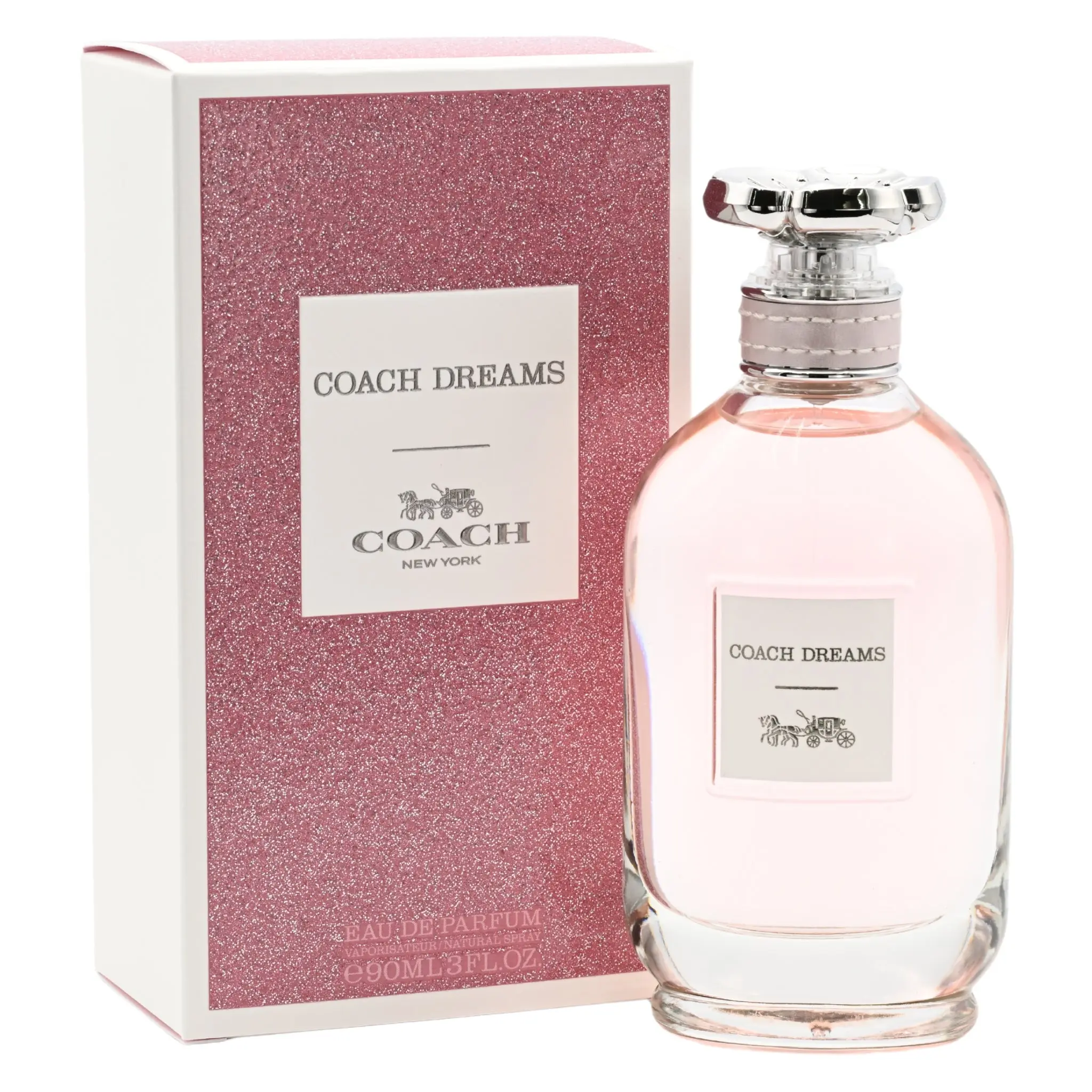 Coach Dreams EDP Women's Travel Perfume - 3.0 fl oz Gardenia-Bitter Orange Blend, Adventure-Vibe Fragrance for Road Trips, New Box Pack, Fragranced Women's Fragrance, Minis Women's Fragrance