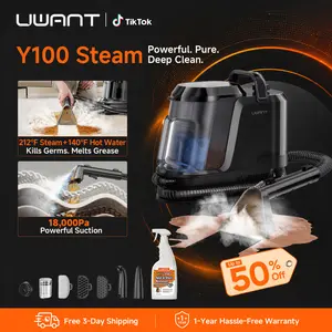 UWANT Portable Steam Carpet Cleaner with 212°F Steam & 140°F Hot Water Mode, 18kPa Suction Upholstery Spot Cleaner for Car，Couch, Mattress, Pet Stains & Professional Deep Cleaning