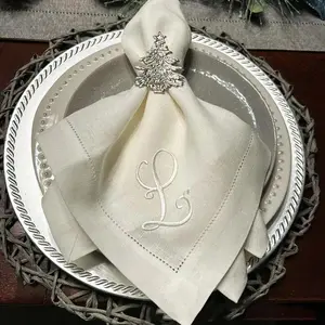 Luxury Square Napkin For Dining Table Customizable Logo Silk Satin Finish Ideal For Formal Events