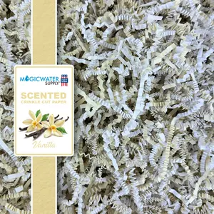 Vanilla Scented Crinkle Cut Paper for Shredded Paper Filler Basket Filler Gift Boxes Bridesmaid Gifts Christmas Stuffers & More for All Occasions Eco-Friendly Beauty Made in the USA