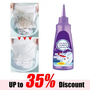 Active Enzyme Laundry Stain Remover - Multi-Purpose Cleaner for Clothes, 120ml (4.05 oz.) - Household Use