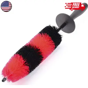 Wheel Rim Brush, Soft Bristle Long Car Tire Detailing Washing Tool