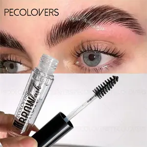 1pc Transparent Eyebrow Gel with Precision Brush, Lightweight Colorless Refreshing Formula, Silky Smooth Texture, Waterproof Sweat-Proof Long-Lasting, Effortlessly Creates Perfect Wild Brows, Fit All Light Beige Tones, Beginner-Friendly For Beauty