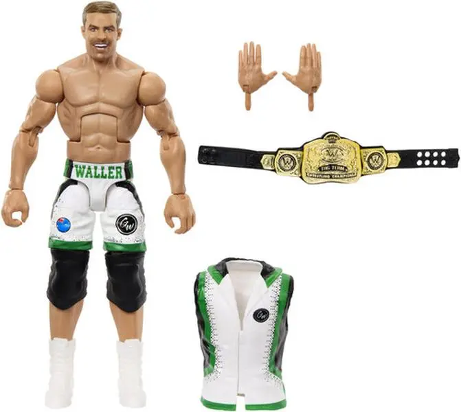 WWE Elite Collection 6-Inch Grayson Waller Action Figurine - New, Deluxe Articulation, Swappable Hands, Collectible Statue with Accessories [COLLECTIBLES]