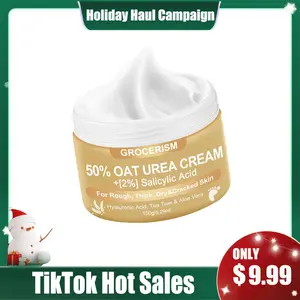 50% Urea Cream with Oat Extract Foot & Hand Cream with 2% Salicylic Acid, Hyaluronic Acid, Hydration, Callus Removal, for Cracked Heels#TikTokShopHolidayHaul