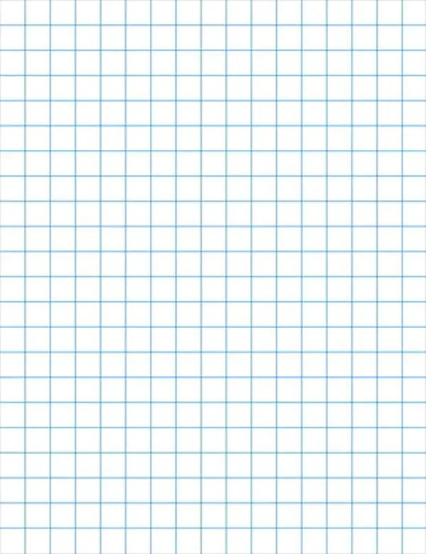 Double-Sided Graph Paper with Chipboard Back, Standard-Size Office Stationery Drawing Aid for Computers & Office Equipment Use