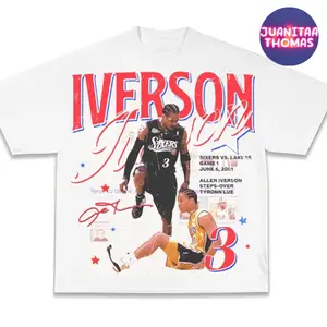 Allen Iverson V10  Youth and Adult t-shirt, Graphic tee, Basketball Fan T-shirts, Sports Lover T-shirts, Cotton Sports Fan Gifts for Men and Women, Boys Clothing, Children's Clothing