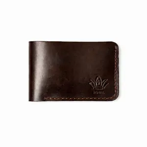 ROYAL Leather Brown Three Pocket Wallet - Genuine Full-Grain Leather, Large Trifold Closure, Soft & Flexible, Extra Pockets, Premium Quality, Compact & Stylish, Ideal for Casual & Formal