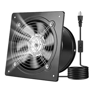 VEVOR 6 Inch Exhaust Fan, 308 CFM High Velocity Wall Mount Vent Fan with On/Off Control, Low Consumption, Portable Ventilation Extractor for Attic, Garage, Basement, Workshop, Kitchen, Chicken Coop, BlackVEVOR Super Brand Day