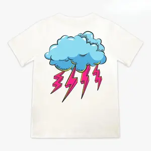 Rain Delay Lightweight Youth Tee - Lightning Bolt good graphic
