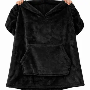 Oversize hoodie Wearable blanket for men and women fleece blanket