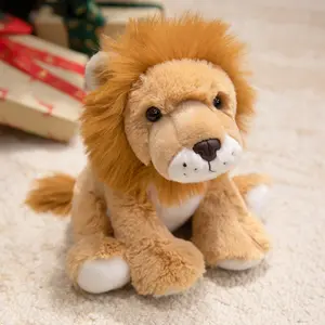 Forest Simulation Animal Lion Doll Tiger Plush Toy Panda Soft Stuffed Animal Gift for Kids, Perfect for Parties and Holidays