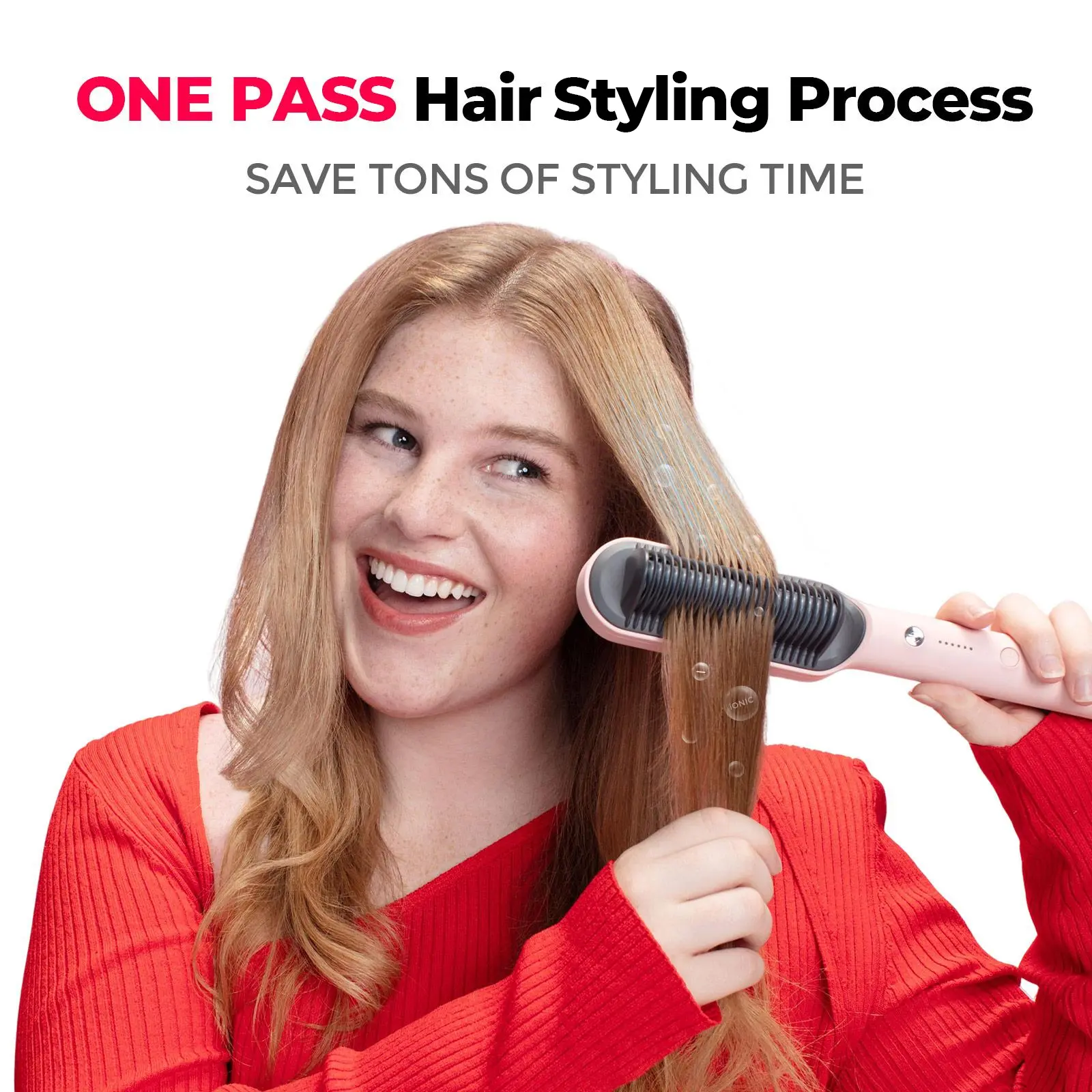 Tymo Ring Hair Straightening Comb NEW with Brush Hair Clips Heatproof Glove TYMO Ring Hair Straightening Comb w/ Glove, 2 Clips, Brush  main image 4