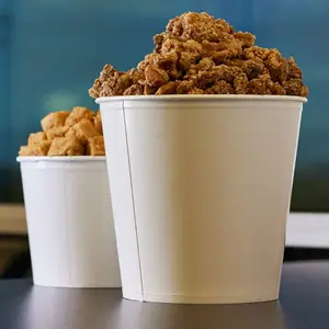 [150 ct] 170 oz Food Buckets | White | 223 mm