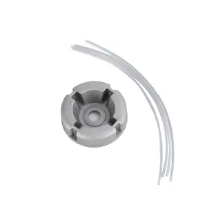 Lawn mower aluminum alloy grass head with 4 grass cutting steel wire ropes suitable for agricultural and garden construction, lawn universal accessories, grass cutting ropes, and brush cutting machine accessories