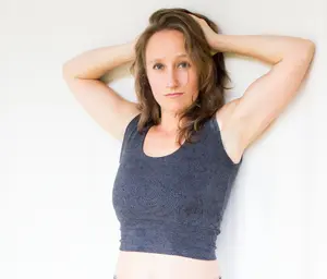 Hemp Scoop Neck Bralette - Crop Top - Wire Free - Lounge Comfort Bra - Hemp & Organic Cotton Stretch Jersey ~ Longline ~ Yoga ~ Sports