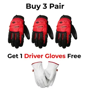 TSWM Premium Heat-Proof Welding Gloves with Flame-Resistant Stitching, Impact Protection, Palm Padding, TP, Maximum Protection for Welders