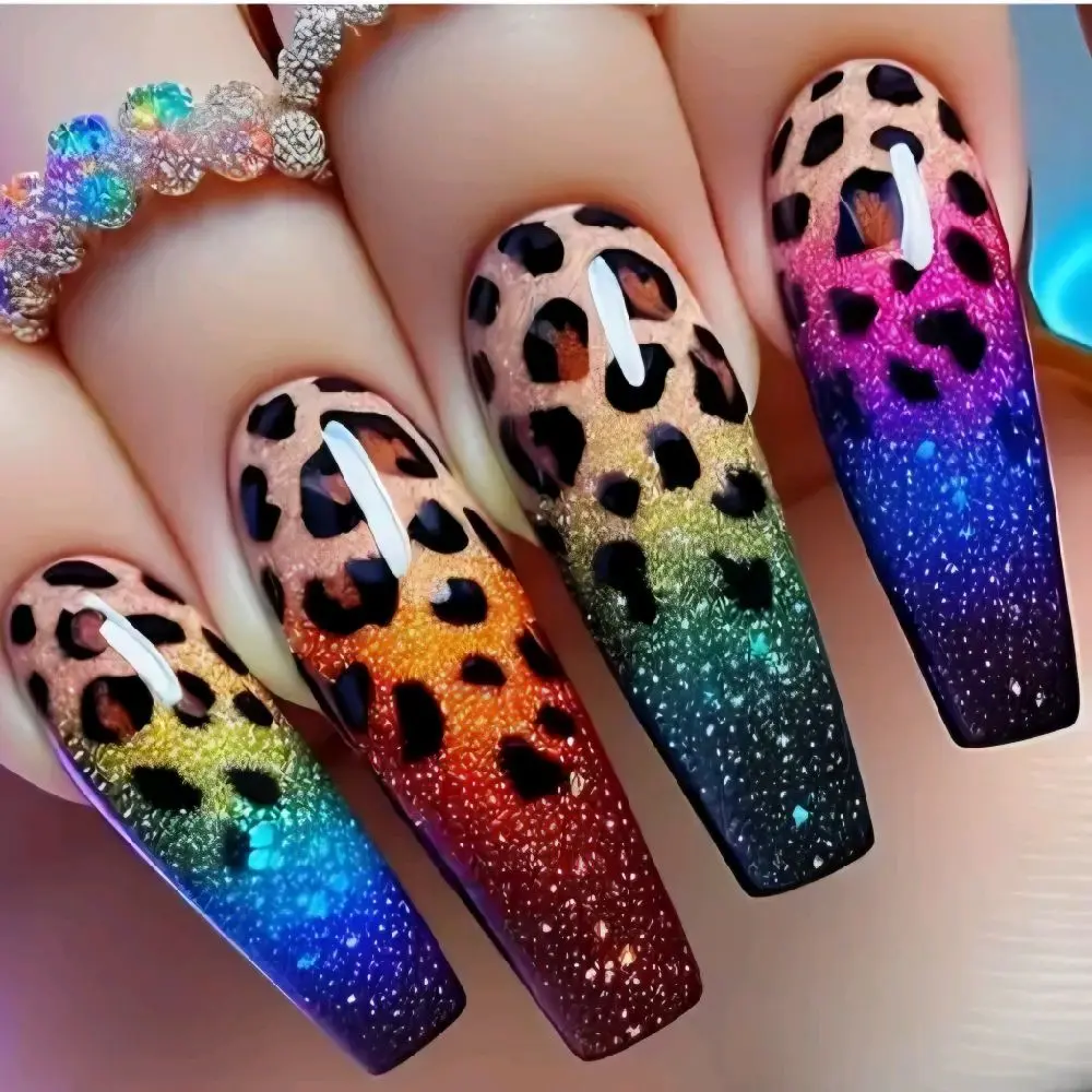 24Piece Long Ballet Press on Nails