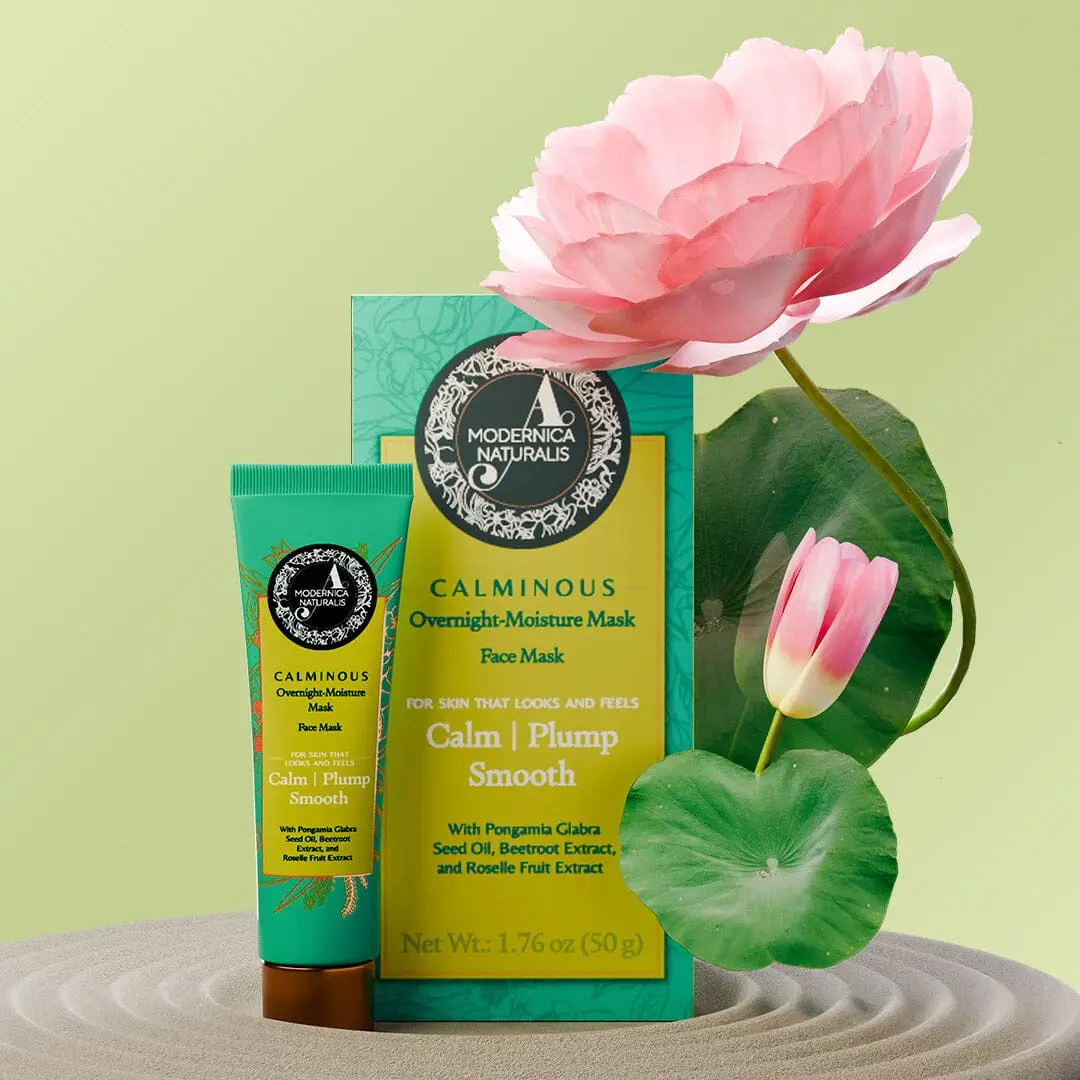 TAE Calminous Overnight-Moisture Mask – Plumps, Soothes & Moisturizes Dull, Dry, Aging Skin - Potent Ayurvedic Formula with Sacred Lotus and Roselle – Best Overnight Mask for Mature Skin – With Clinically Tested Ingredients