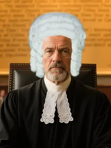 Curly Hair Wig, Colonial History Judge Costume Wig, George Washington Powdered Lawyer Wig, Role-Playing Costume, Halloween Party Funny Wig