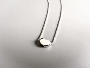 Oval Bean Pendant Necklace Chains