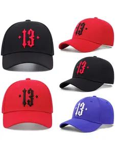 2025 New No.13 Embroidered Men's Street Skateboarding Hip Hop Hat Fashion Women's Adjustable Sunshade Baseball Hat Casual Versatile Riding Hat Quality Caps Suitable for Daily Wear