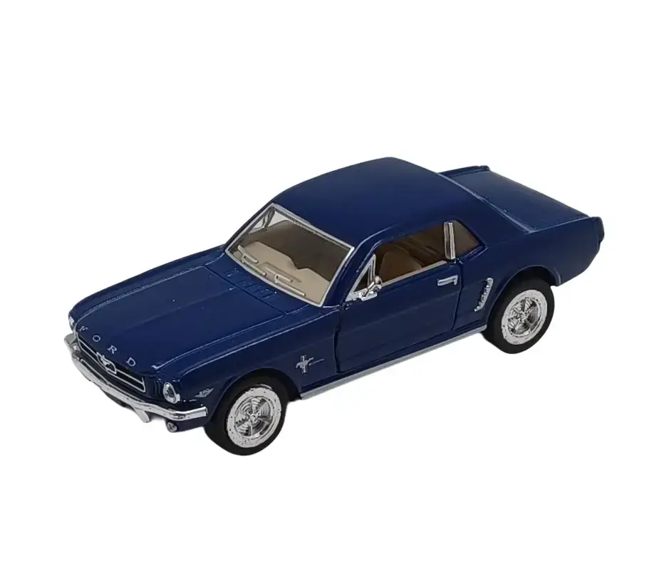 5" 1964 1/2 Mustang Ford 1:36 Scale Die Cast Metal Model Toy Car Doors Open Close Rubber Tires