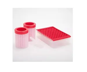 Tovolo Mini Silicone Ice Cube Tray w/ Storage Bins & Ice Cups