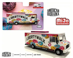 American Diorama 1:64 Food Truck Liberty Walk LB Cafe Truck – Limited Edition MiJo Exclusive