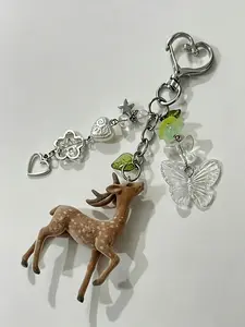 Handmade Beaded Al Ghazala Keychain, Unique Handcrafted Jewelry Accessory, Perfect Gift Idea, Stylish & Durable Design, Trendy Cute Keychain
