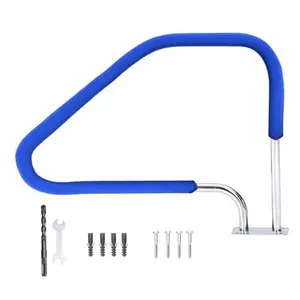 GARVEE 49.5x34 Inch Pool Handrail Swimming Pool Stair Rail 370LBS