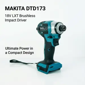 Makita DTD173 Brushless Impact Driver For Fastening And Installation With 18V Power And 180Nm Torque