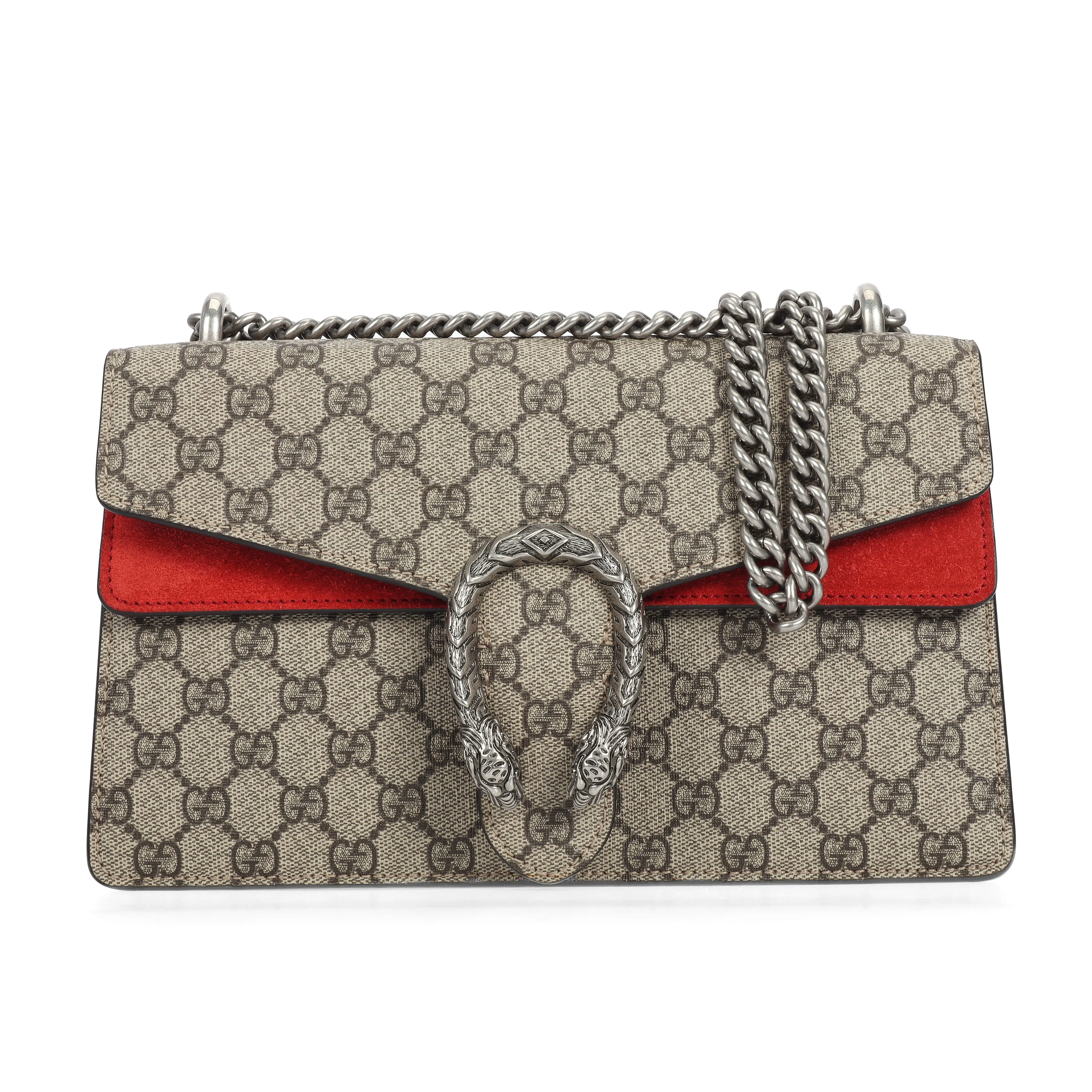 Pre-owned GUCCI GG Supreme Coated Canvas Crossbody bags Dionysus Beige 79877431