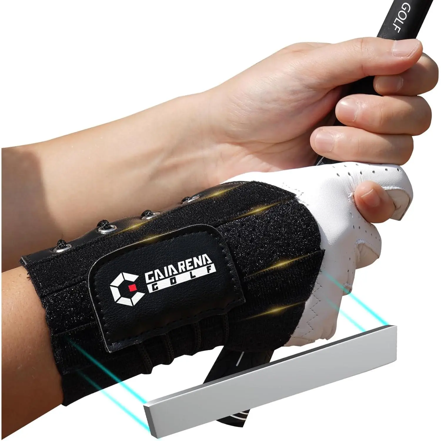 Golf Wrist Brace Wrist Hinge Swing Aid, Efficient Golf Swing Training Equipment Wrist Hinge Trainer to Correct Wrist Angle & Develop Muscle Memory for Golf Beginners