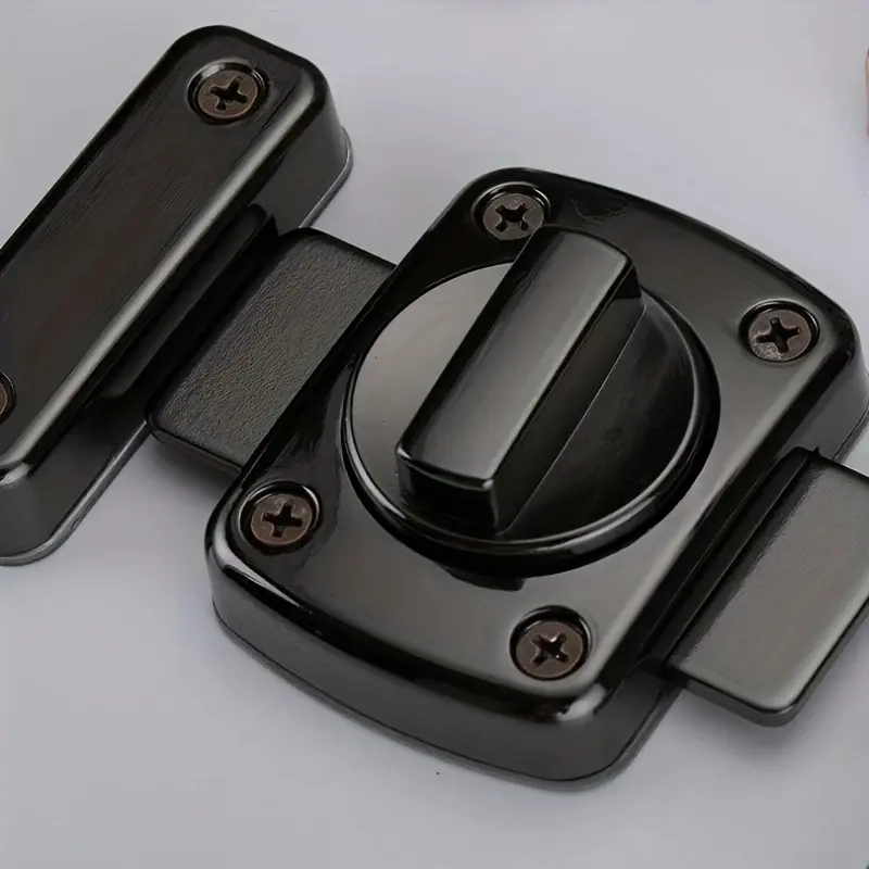 Stainless Steel Rotating Bolt Door Lock, Adjustable Backset, Durable Reliable Button Mechanical Knob Safety Solution