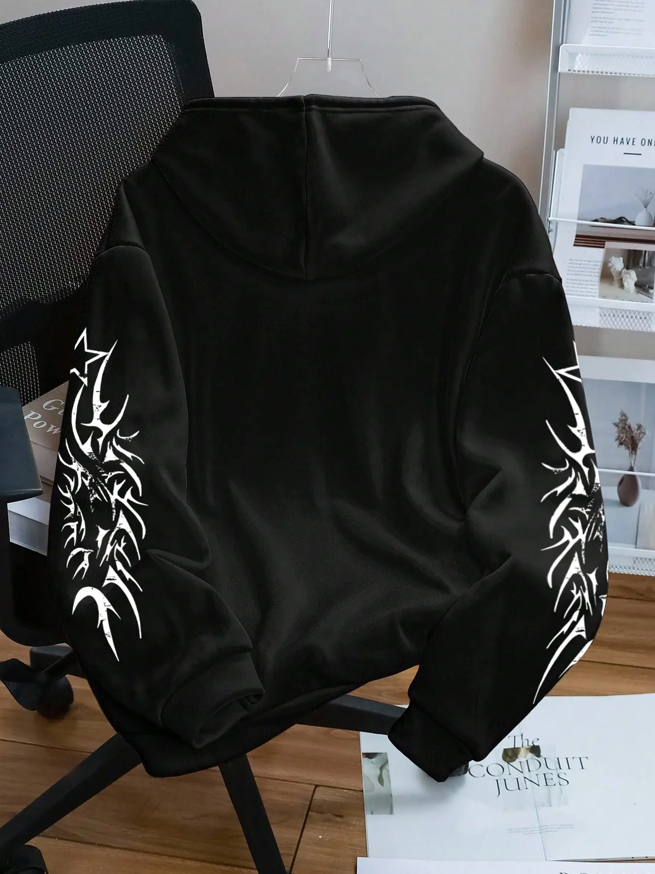 Cyber Sigilism Zip Up Hoodie - Menswear Long Sleeve Y2K