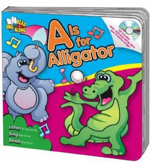 USED-A Is for Alligator Read & Sing Along Board Book With CD by Kim Mitzo Thompson (Unknown)