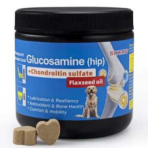 BTXEGPP Hip health supplements for dogs - Glucosamine Chondroitin, suitable for senior dogs - MSM, Curcumin, supports mobility and relieves arthritis pain in dogs.