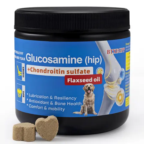 BTXEGPP Canine Hip & Joint Care Nutritional Supplement - Natural Scientific Formula with Glucosamine, Chondroitin, MSM + Curcumin for Hip Health, Inflammation Ease, All Ages & Stages Daily Wellness