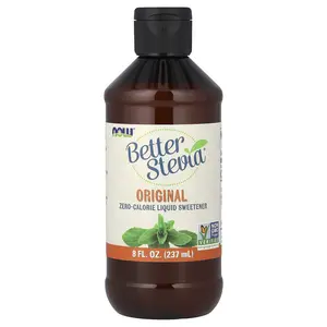 NOW Foods Better Stevia®, Zero-Calorie Liquid Sweetener, Original, 8 fl oz (237 ml)