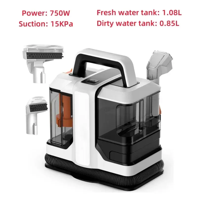 SIHAO 750W 15Kpa Portable Spot Cleaner with Spray and Suction for Effective Cleaning of Carpets, Sofas, Mattresses, and Car Interiors NONE