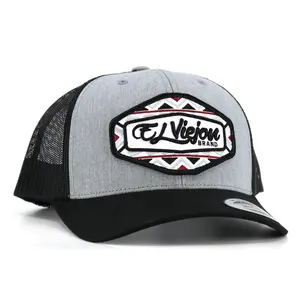 Dakota Black/Heather/Black classic visor hat