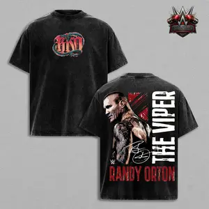 Randy Orton the Viper Gritty Wwe Signature T Shirt, RKO WWe T-Shirt & Hoodie , Retro WWE Wrestling Graphic Tee for Fans, Gift for WWE Fans, Gift for Boyfriends ,WWE Fans Shirt, WWE Event Outfit