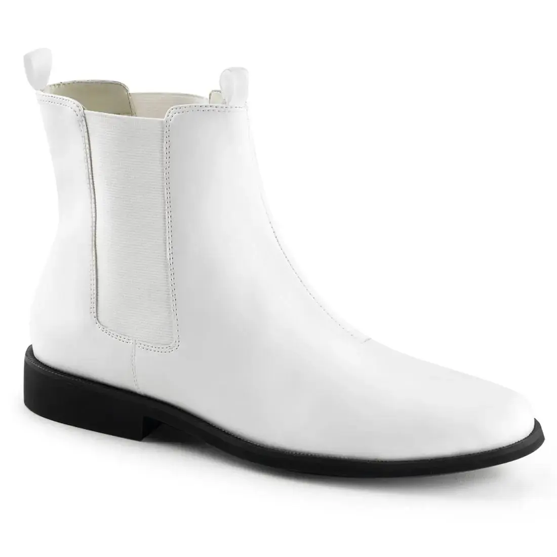 Funtasma Trooper-12 Men's Chelsea Boot White Vegan Leather