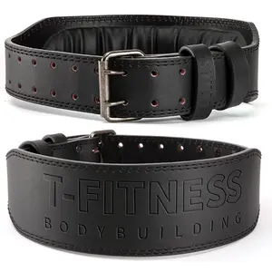 T-Fitness Bodybuilding 1pc Heavy-Duty Strength Training Belt with Quick Buckle for Weightlifting Bodybuilding Squats Deadlifts Non-Slip Grip Waist Protection Gym Home Use