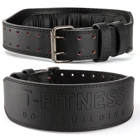 T-Fitness Heavy-Duty Weightlifting Belt - Gym Accessories with Quick Buckle Feature, Non-Slip Grip, Comfortable Fit, Secure Support for Versatile Use in Squat, Deadlift, Waist Protection