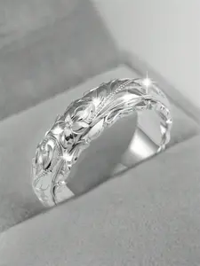 1 PC Elegant Flower Ring For Women For Valentine's Day Gift Wedding Engagement Anniversary Party Band Jewelry Unique Rings